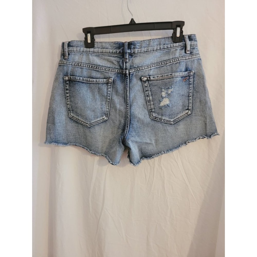 William Rast Patchwork Highrise Denim Shorts Size… - image 5